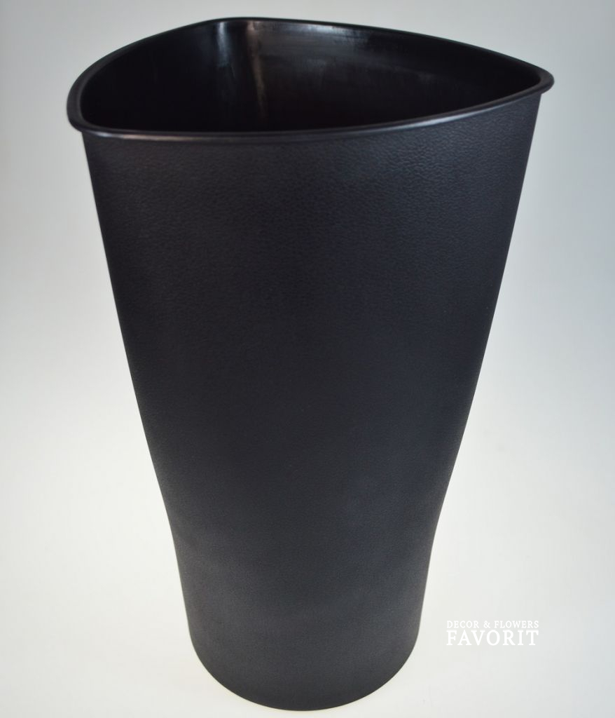 Ваза пластиковая для цветов черная купить. Ваза под срезку d20;h42,5см черный 12шт/уп м6433. Вазоны для срезанных цветов. Пластиковые вазы для цветов. Вазон для срезанных цветов пластиковый.