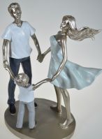 Фигурка Счастливая семья, 24 х 15 х 11 см, полистоун, М88-9 - вид 1 миниатюра