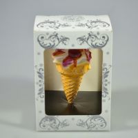 Елочное украшение Мороженое 10 см, поликерамика - вид 1 миниатюра