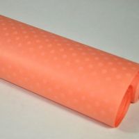Бумага Крафт двухсторонний, горох, 70 см х 10 м, красный - вид 1 миниатюра