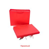 Сумка бумажная горизонтальная 18 х 23 х 10 см, Однотонный микс, 12 шт, FA39-80 - вид 1 миниатюра