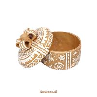 Кашпо керамическое с крышкой Новогодний узор, d15.5 x h16(8) см, FA 46-6 - вид 2 миниатюра