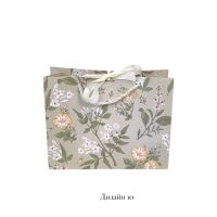 Сумка бумажная горизонтальная 26 х 32 х 10 см, Ботаника, 12 шт, FA55-10 - вид 2 миниатюра