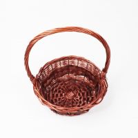 Корзина d34 х h16 см, №2, круглая, коричневый, W69-5 - вид 1 миниатюра