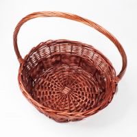 Корзина d49 х h18 см, №4, круглая, коричневый, W69-5 - вид 1 миниатюра