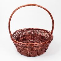 Корзина d49 х h18 см, №4, круглая, коричневый, W69-5 - вид 1 миниатюра