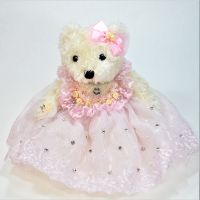 Мягкая игрушка Медведь в розовом платье, Д23-4 - вид 1 миниатюра