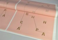 Пленка в листах Letters, 20 шт, розовая пудра, W80-41 - вид 1 миниатюра