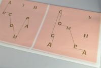 Пленка в листах Letters, 20 шт, розовая пудра, W80-41 - вид 2 миниатюра