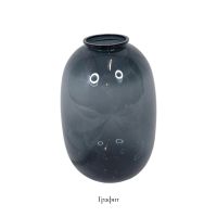 Ваза пластиковая Банка d6 х h22 см, графит, FA57-43