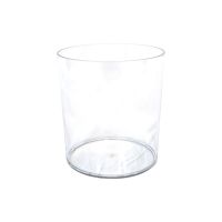 Вазон пластиковый Трубка d18 х h20 см, прозрачный