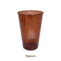 Вазон пластиковый цветной полупрозрачный h24.5 х d16(11.5) см - вид 2 миниатюра