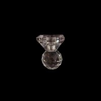 Подсвечник стеклянный Кристалл h8 см, ПРЕМИУМ, FA62-3