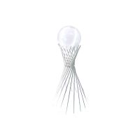 Предмет декора стеклянный шар на металлической подставке Космос h29 см, хром,FA53-11