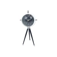 Часы интерьерные на треноге Космос h27 см, металл, черный/хром, FA53-12