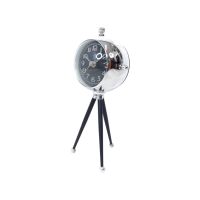 Часы интерьерные на треноге Космос h27 см, металл, черный/хром, FA53-12 - вид 2 миниатюра