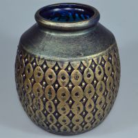 Ваза керамическая интерьерная Индиго, 22 см, W24-14 - вид 1 миниатюра