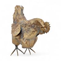 Фигурка Петух h38 х 47 х 20 см, металл, золото, FA59-46