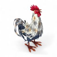 Фигурка Петух пестрый h36 х 33 х 16 см, металл, FA59-47 - вид 1 миниатюра