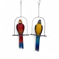 Фигурка Попугай на подвесе h60(90) см, металл, FA59-57