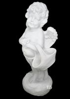 Ангел из полистоуна с корзиной 44 см, № 10 - вид 1 миниатюра