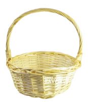 Корзина d20 х h9.5 см, №1, круглая, натуральный, W31-3 - вид 1 миниатюра