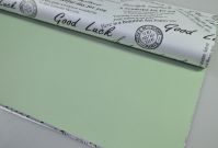 Пленка в листах Газета ретро, 20 шт, фисташковый, W150-10 - вид 1 миниатюра
