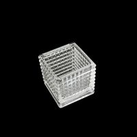 Ваза стеклянная Кубик 3D 11 х 11 х 11 см, прозрачный, Z34-34 - вид 2 миниатюра