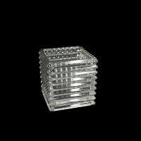 Ваза стеклянная Кубик 3D 14 х 14 х 14 см, прозрачный, Z34-35 - вид 1 миниатюра