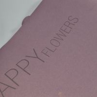 Бумага Крафт дизайнерская Happy Flowers 60 см х 10 м, темно-сиреневый/сиреневый - вид 1 миниатюра