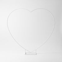 Каркас для декоративных целей Сердце h200 х 200 см, металл, белый, FA59-82