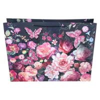 Сумка бумажная горизонтальная 59 х 44 х 17 см, Цветы, 12 шт, FA39-38 - вид 4 миниатюра