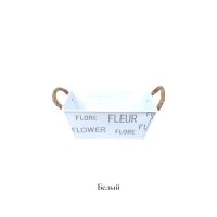 Кашпо металлическое с ручками FLEUR, h9 х 20 х 12 см, FA57-14 - вид 2 миниатюра