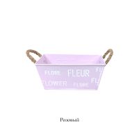 Кашпо металлическое с ручками FLEUR, h9 х 20 х 12 см, FA57-14 - вид 7 миниатюра