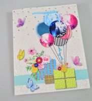 Сумка бумажная 31 х 42 х 12 см, Праздничные шары, W118-5 - вид 1 миниатюра