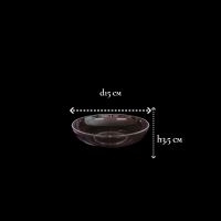 Поддон пластиковый d15 х h3.5 см, прозрачный, FA57-47
