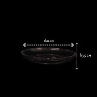 Поддон пластиковый d22 х h3.5 см, прозрачный, FA57-49