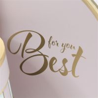 Коробка цилиндр for you Best, набор из 3 шт, розовый, Z3-2 - вид 1 миниатюра