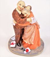 Фигурка Бабушка и Дедушка, полистоун, М15-12 - вид 1 миниатюра