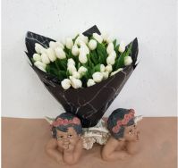Букет "Прикосновение" из тюльпанов - вид 1 миниатюра