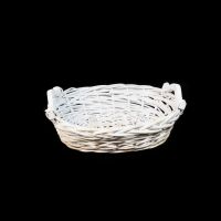 Корзина овальная S, h9 (12) х 32 х 28 см, натуральный беленый, LM190415 - вид 1 миниатюра