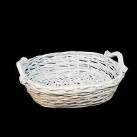 Корзина овальная М, h12 (15) х 38 х 31 см , натуральный беленый, LM190415 - вид 1 миниатюра