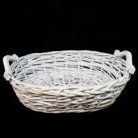 Корзина овальная L, h13 (17) х 44 х 35 см, натуральный беленый, LM190415 - вид 1 миниатюра