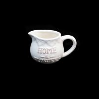 Кашпо керамическое Кувшин Home & Flowers h7 х d7 см, белый, Z21-32 - вид 1 миниатюра