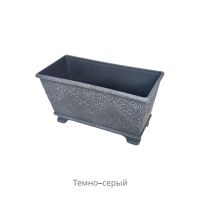Кашпо пластиковое на ножках Винтаж h17(13.5) х 32 х 14 см, FA50-7 - вид 4 миниатюра
