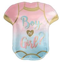 Шар фольгированный ФИГУРА Боди Boy or Girl 60 см - вид 1 миниатюра