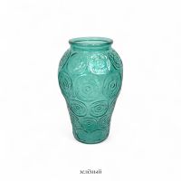 Ваза стеклянная Цветы h24 х d8 см, FA58-7 - вид 3 миниатюра