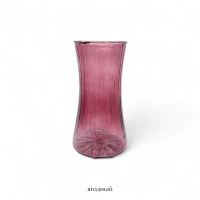 Ваза стеклянная Грани h23 х d9 см, FA58-9 - вид 1 миниатюра