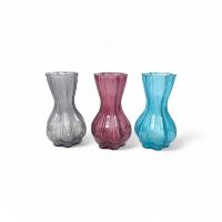 Ваза стеклянная Фигурная h25 х d9 см, FA58-10