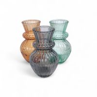 Ваза стеклянная Фигурная h18 х d7 см, FA58-11 - вид 1 миниатюра